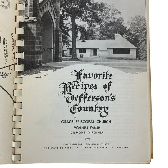 Favorite Recipes Of Jeffersons Country Cook Book 1975 Grace Episcopal Church Va - Picture 4 of 12